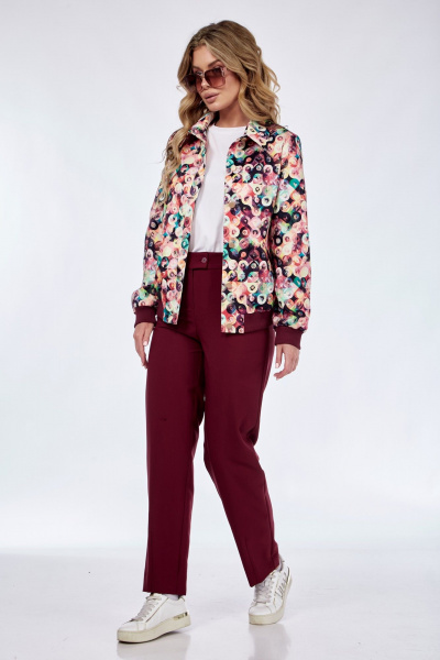 Костюм 2-ка бомбер и зауженные брюки из хлопка Takka Plus 24-221 - фото 5