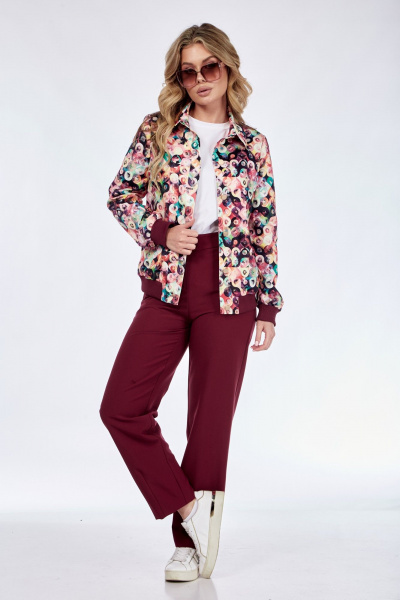 Костюм 2-ка бомбер и зауженные брюки из хлопка Takka Plus 24-221 - фото 4