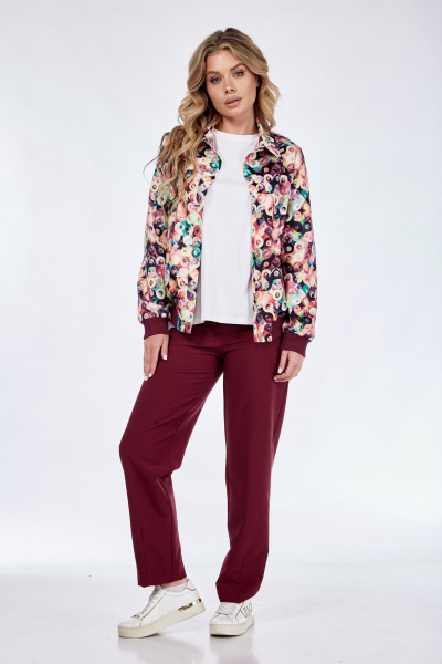 Костюм 2-ка бомбер и зауженные брюки из хлопка Takka Plus 24-221 - фото 3