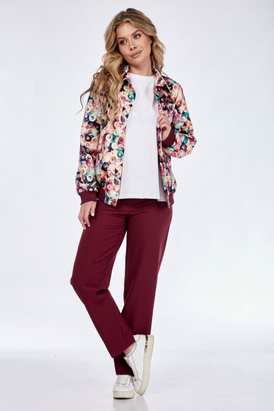 Костюм 2-ка бомбер и зауженные брюки из хлопка Takka Plus 24-221 - фото 2