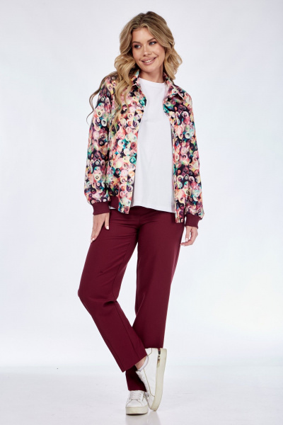 Костюм 2-ка бомбер и зауженные брюки из хлопка Takka Plus 24-221 - фото 1