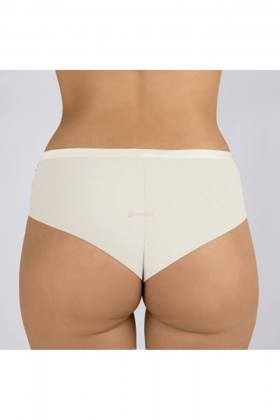 Трусы-брифы со средней линией и отделкой из сетки Verally 1143-1 азалия - фото 2