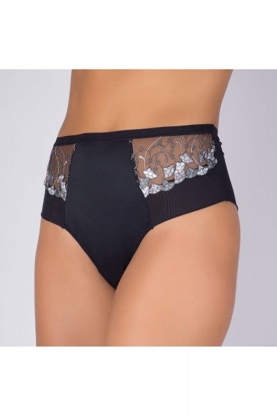 Трусы из эластичного полотна с вышитой отделкой Verally 1143-1 альбина - фото 3