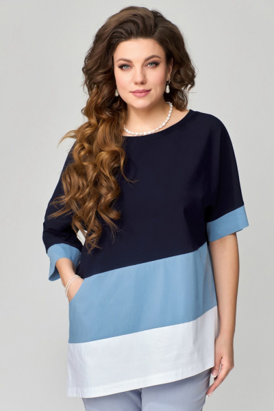 Брюки, туника Fita 1542 синий - фото 7