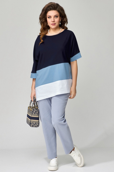 Брюки, туника Fita 1542 синий - фото 5