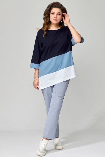 Брюки, туника Fita 1542 синий - фото 4