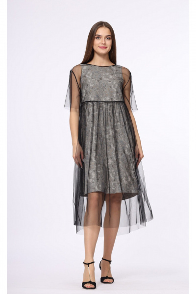 Платье Полинушка 650 черный - фото 2