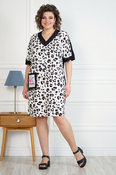 Легкое летнее платье свободного силуэта с карманами Alani Collection 2097 - фото 1