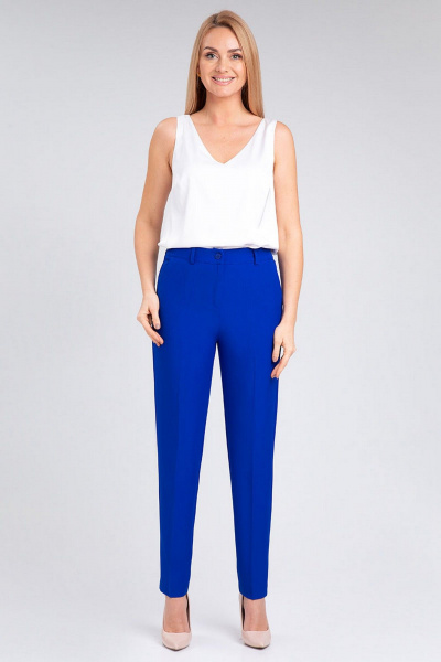 Стильная шелковистая блуза с V-образным вырезом IVARI 423 белый - фото 4