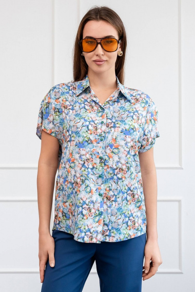 Блуза из вискозы с воротником рубашечным LADO 8150-4 - фото 1