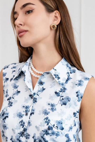 Блуза без рукавов из вискозы с принтом LADO 8172-3 - фото 9