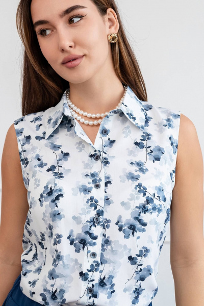 Блуза без рукавов из вискозы с принтом LADO 8172-3 - фото 8