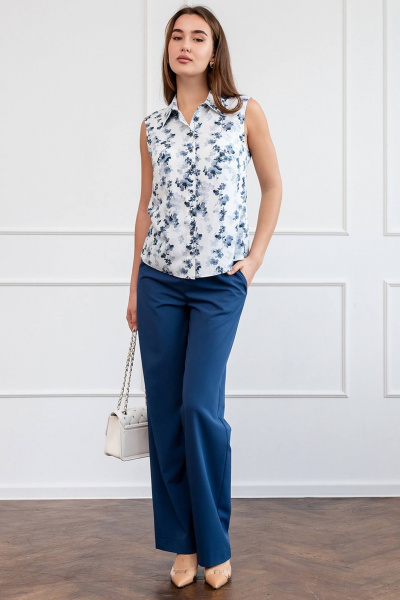 Блуза без рукавов из вискозы с принтом LADO 8172-3 - фото 3