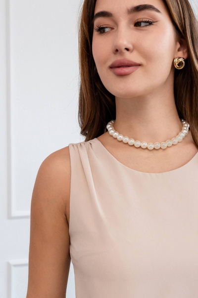 Блуза- топ из текстиля с сборками и разрезами LADO 8155-7 - фото 9