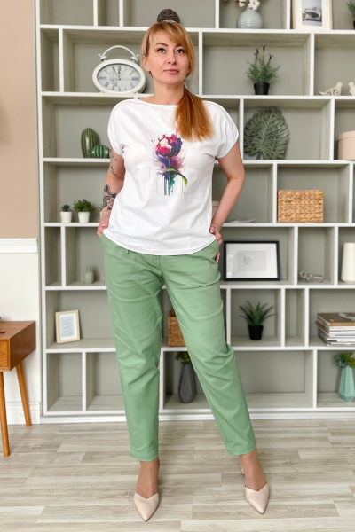 Джемпер Rumoda 2218 белый - фото 3