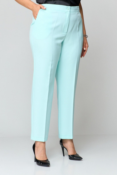 Брюки, жакет ANASTASIA MAK 1181 мята+черный - фото 12