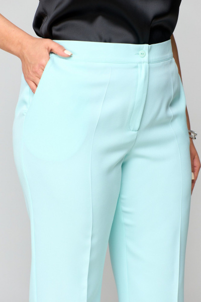 Брюки, жакет ANASTASIA MAK 1181 мята+черный - фото 15