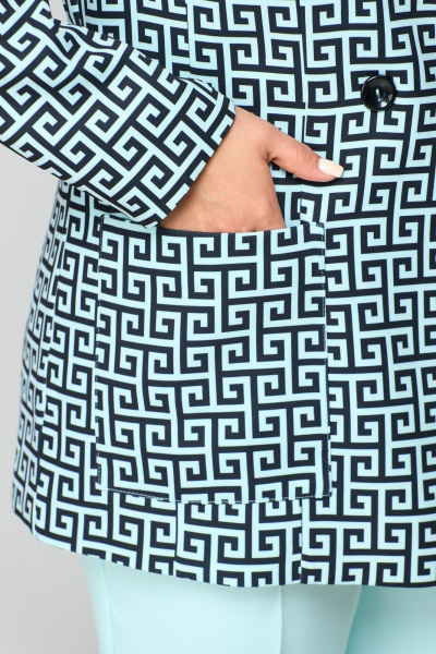 Брюки, жакет ANASTASIA MAK 1181 мята+черный - фото 11