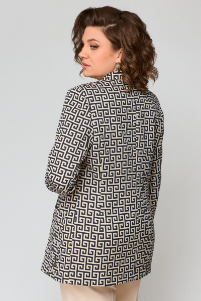 Брюки, жакет ANASTASIA MAK 1181 бежевый+черный - фото 10