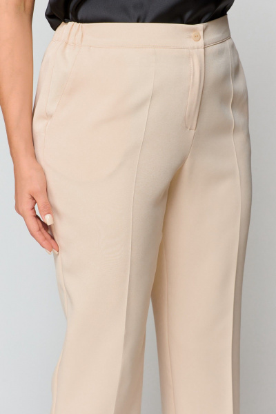 Брюки, жакет ANASTASIA MAK 1181 бежевый+черный - фото 15