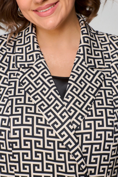 Брюки, жакет ANASTASIA MAK 1181 бежевый+черный - фото 11