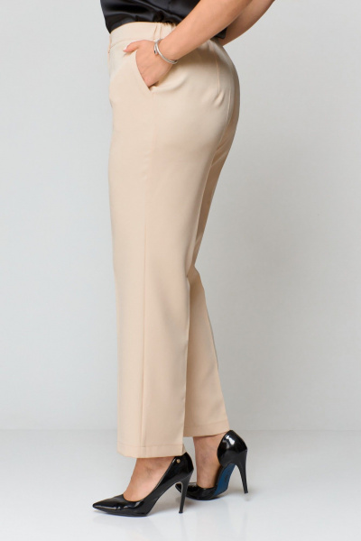 Брюки, жакет ANASTASIA MAK 1181 бежевый+черный - фото 14