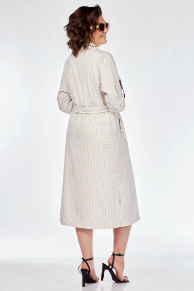 Платье Matini 3.1631 молоко+полоска - фото 2