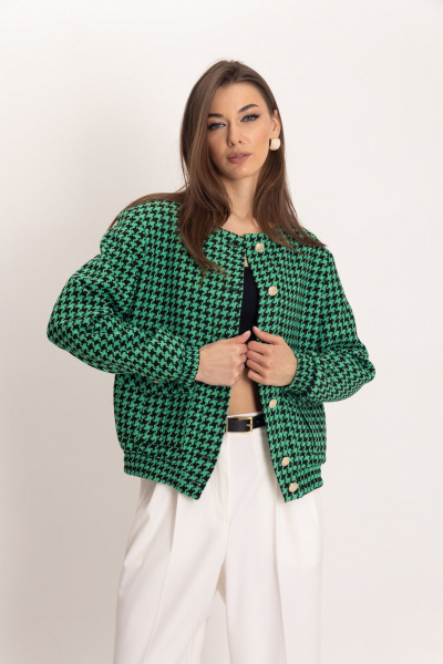 Бомбер и брюки-палаццо из гусиной лапки для делового образа EZER 2054 - фото 10