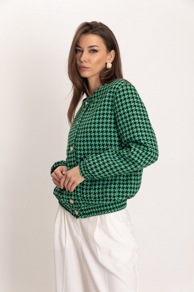 Бомбер и брюки-палаццо из гусиной лапки для делового образа EZER 2054 - фото 7