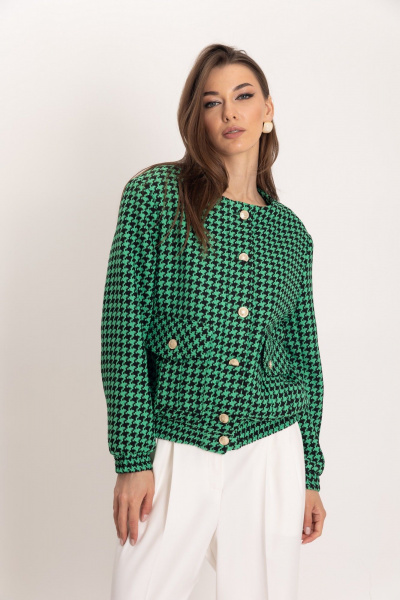 Бомбер и брюки-палаццо из гусиной лапки для делового образа EZER 2054 - фото 6