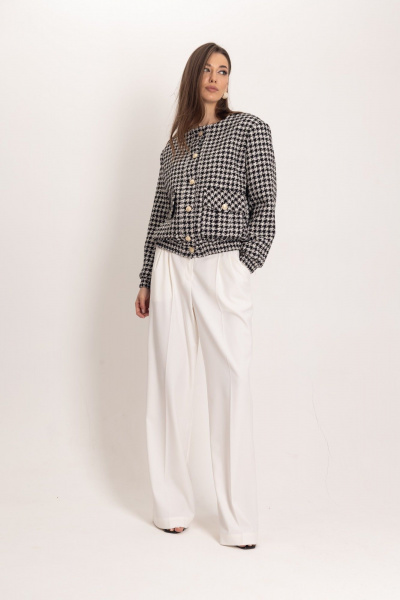 Костюм из жакета и брюк-палаццо из гусиной лапки EZER 2055 - фото 8