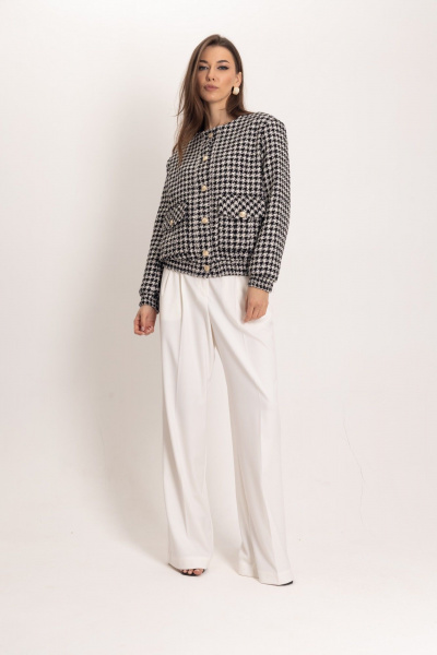 Костюм из жакета и брюк-палаццо из гусиной лапки EZER 2055 - фото 1