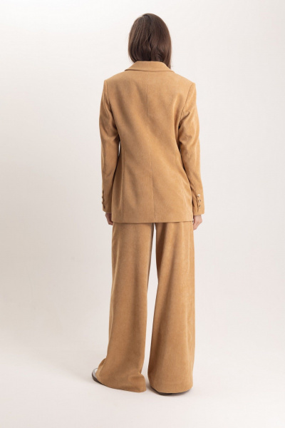 Винтажный вельветовый костюм жакет и брюки прямого кроя EZER 2058 - фото 9