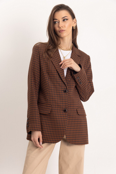 Легкий жакет и джинсовые брюки в стиле Old Money EZER 2068 - фото 1