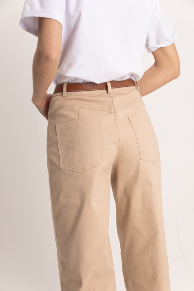 Стильные джинсовые брюки-слоучи с высокой посадкой EZER 1102 - фото 5