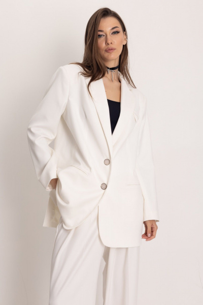 Двойка из жакета и брюк с завышенной талией и стрелками EZER 2060 - фото 10