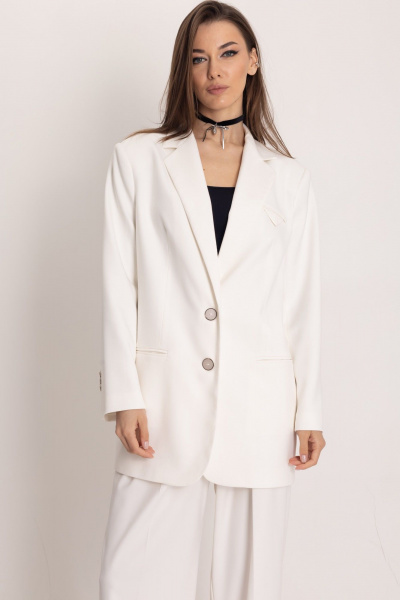 Двойка из жакета и брюк с завышенной талией и стрелками EZER 2060 - фото 9