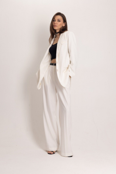 Двойка из жакета и брюк с завышенной талией и стрелками EZER 2060 - фото 8