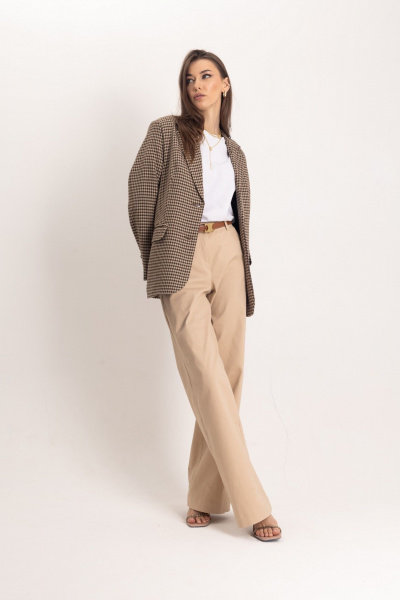 Костюм из жакета и джинсовых брюк в английском стиле EZER 2069 - фото 8