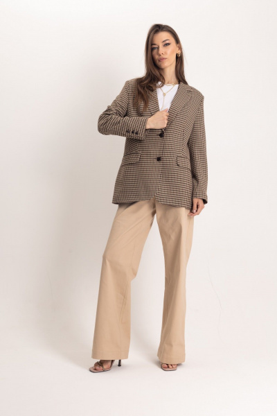 Костюм из жакета и джинсовых брюк в английском стиле EZER 2069 - фото 6