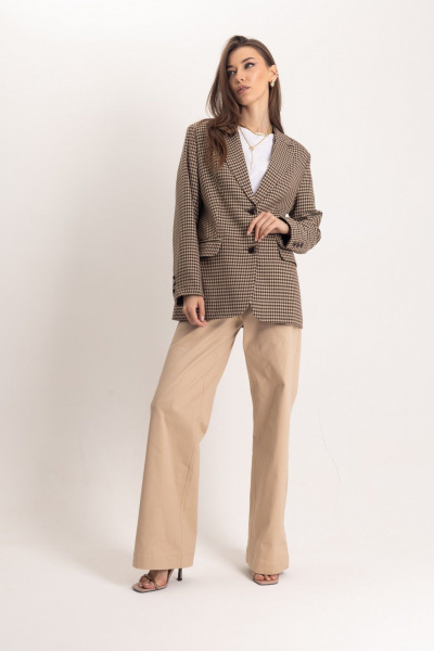 Костюм из жакета и джинсовых брюк в английском стиле EZER 2069 - фото 5