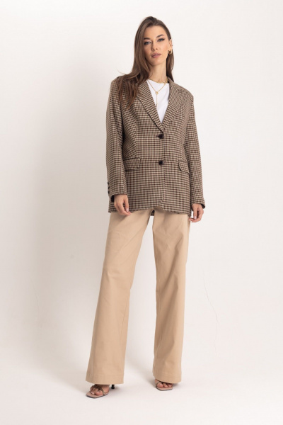 Костюм из жакета и джинсовых брюк в английском стиле EZER 2069 - фото 1