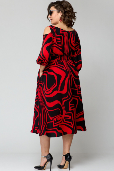 Платье EVA GRANT 7281 красный - фото 8