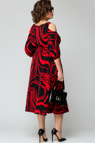 Платье EVA GRANT 7281 красный - фото 7