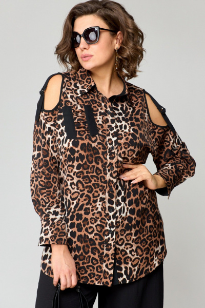 Блуза EVA GRANT 199-1 леопард - фото 2