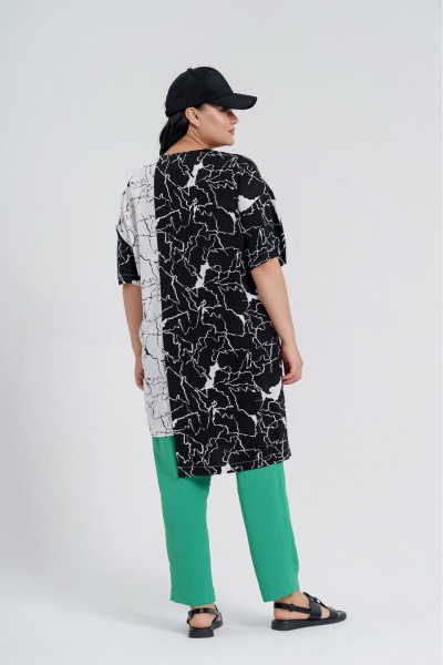 Комплект платье и туника свободного силуэта из вискозы Deesses 2208 - фото 3
