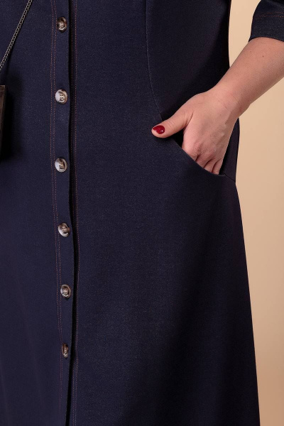 Платье Romanovich Style 1-2003 темно-синий - фото 3