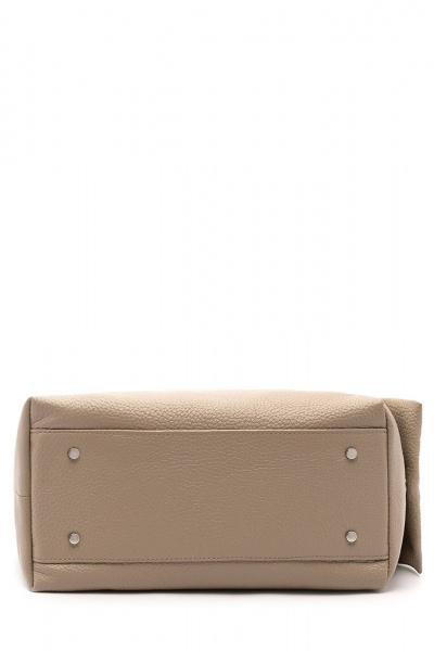 Лаконичная кожаная сумка с карманами и декоративными накладками Souffle 406 0228 - фото 4