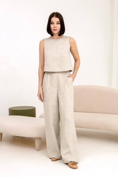 Брюки Romgil РТ0030-ЛЕ4 светло-бежевый - фото 1
