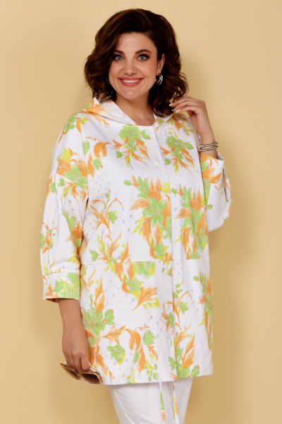 Жакет Медея и К 2249 бело-оранжевый - фото 8